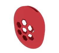 Silicone Case for Google Chromecast with Google TV 4K HD, Hollow Honeycomb Protective Cover, Shockproof Anti-Drop Skin，Red
