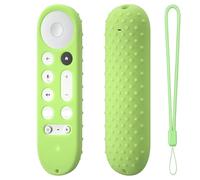 Silicone Case For Google TV Streamer 4K TV 2024, Remote Cover Replacement, Protective Case, Shockproof Silicone Cover for Google GY3LE (Luminous Green)
