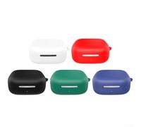 Silicone Case for Huawei FreeArc with Carabiner - Soft Shockproof Protective Cover for Slim Fit Wireless Charging Compatible Drop Protection Sport Travel Accessory Black Red Green Blue(White)