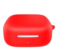 Silicone Case for Huawei FreeArc with Carabiner - Soft Shockproof Protective Cover for Slim Fit Wireless Charging Compatible Drop Protection Sport Travel Accessory Black Red Green Blue(Red)