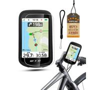 Silicone Case for iGPSPORT BSC500, powfix Protective Cover with 1 Pack Soft Screen Protectors & Lanyard, Anti-Scratch Shockproof GPS Bike Computer Accessories,Black