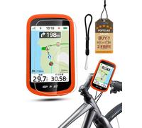 Silicone Case for iGPSPORT BSC500, powfix Protective Cover with 1 Pack Soft Screen Protectors & Lanyard, Anti-Scratch Shockproof GPS Bike Computer Accessories,Orange