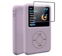 Silicone Case for innioasis Y1 Mp3 Player, Soft Anti-Scratch Cover with Screen Protector, Slim Lightweight Full-Body Protection -Rose Grey