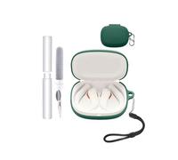 Silicone Case for JBL Endurance Peak 4 Open-Ear Headphones - Shockproof,toergy Waterproof, Slim & Soft Cover, with Lanyard, Keychain & Cleaner Kit, Green