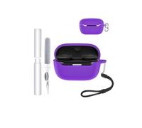 Silicone Case for JBL Endurance Race 2 Earbuds - Shockproof, toergy Waterproof, Slim & Soft Cover, with Lanyard, Keychain & Cleaner Kit, Purple