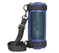 Silicone Case for JBL Flip 7 Portable Speaker, with Bike Fixing Strap & Shoulder Strap, Waterproof Drop-Proof Protection, Multiple Colours Available(Blue)