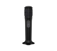 Silicone Case for JBL for partybox Wireless Mic, Drop Resistant Anti-Rolling Cover with Base Stand, Protective Skin for Karaoke Party(Black)