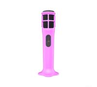 Silicone Case for JBL for partybox Wireless Mic, Drop Resistant Anti-Rolling Cover with Base Stand, Protective Skin for Karaoke Party(Pink)