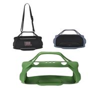 Silicone Case for JBL Xtreme 5, Heavy Duty Shockproof Cover with 6mm Thick Handle, Portable Carrying Bag Alternative for Outdoor Camping Beach Travel, Protective Skin for Bluetooth Speaker (GR)