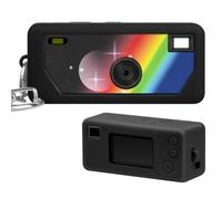 Silicone Case for Kodak CHARMERA Key Fob, Digital Camera Blind Box, Mini Keychain with Photo and Precise Cutouts and Scratch Protection, Camera Not Included (Black)