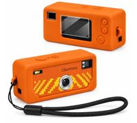 Silicone Case for Kodak CHARMERA Keychain Digital Camera Blind Box, Photo Mini Keychain Camera Sleeve with Precise Cutouts & Scratch Protection - Camera NOT Included (Orange)