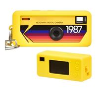 Silicone Case for Kodak CHARMERA Keychain Digital Camera Blind Box, Photo Mini Keychain Camera Sleeve with Precise Cutouts & Scratch Protection - Camera NOT Included (Yellow)