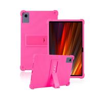 Silicone Case for Lenovo Idea Tab Plus/Lenovo Tab K12 12.1 Inch Tablet with Full Coverage,toergy Adjustable Stand,Anti-scratch,and Soft Silicone Cover,RoseRed