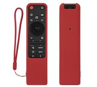 Silicone Case for LG Magic Remote MR25GA, Protective Cover for 2025 LG OLED Smart TV C5 B5 G5 M5 Series Remote Control Shockproof, Washable, Skin-Friendly, Anti-Lost with Lanyard (Red)