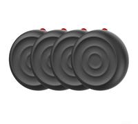 Silicone Case for Moto Tag 2 with Strong Sticker - Shockproof Protective Cover Anti-Lost Shell for Luggage Bikes Remotes Black(4Pcs)