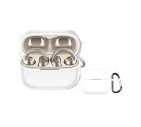 Silicone Case for Motorola Moto Buds Clip - Shockproof, Dustproof Charging & Earphone Cover (White)