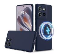 Silicone Case for Motorola ThinkPhone 25/Edge 50 Neo, Mag-Safe Liquid Silicone Gel TPU Cases, Silky-soft touch Full-Body Protective Caser, with Suitable for Edge 50 Neo Shockproof cover-Blue