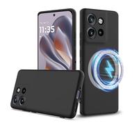 Silicone Case for Motorola ThinkPhone 25/Edge 50 Neo, Mag-Safe Liquid Silicone Gel TPU Cases, Silky-soft touch Full-Body Protective Caser, with Suitable for Edge 50 Neo Shockproof cover-Black