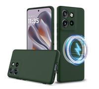 Silicone Case for Motorola ThinkPhone 25/Edge 50 Neo, Mag-Safe Liquid Silicone Gel TPU Cases, Silky-soft touch Full-Body Protective Caser, with Suitable for Edge 50 Neo Shockproof cover-Green