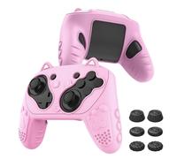 Silicone Case for Nintendo Switch 2 Pro Controller, Soft & Anti-Slip Protective Cover for Switch 2 Pro, Comfortable Ergonomic Grip Design Thumb with Grips (Pink)
