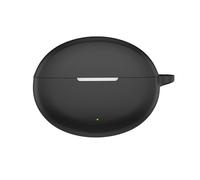 Silicone Case for OPPO Enco Air5 Pro Wireless Earbuds, Shockproof Soft hell Case Protective Sleeve Skin With Carabiner Compatible with for OPPO Enco Air5 Pro (Black)