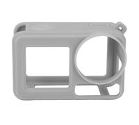 Silicone Case for Osmo Action 5 Pro,Black for Osmo Action 5 Pro with Lens Cap & Lanyard (Grey)