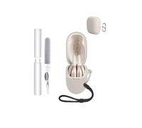 Silicone Case for Panasonic RB-F10DE-C Earbuds - Shockproof, toergy Waterproof, Slim & Soft Cover, with Lanyard, Keychain & Cleaner Kit, Off White