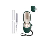 Silicone Case for Panasonic RB-F10DE-C Earbuds - Shockproof,toergy Waterproof, Slim & Soft Cover, with Lanyard, Keychain & Cleaner Kit, Green