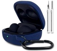 Silicone Case for Samsung Galaxy Buds FE, 2 Pro, 2, Pro, Live with Cleaner Kit (Midnight Blue)