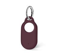 Silicone Case for Samsung SmartTag2, Silicone Cover with Keychain for Samsung Galaxy Smart Tag2 (Brown)