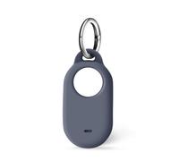 Silicone Case for Samsung SmartTag2, Silicone Cover with Keychain for Samsung Galaxy Smart Tag2 (Grey)