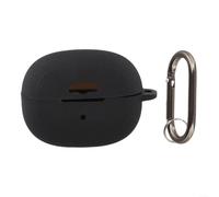 Silicone Case for Shokz OpenDots ONE: Shockproof Cover with Carabiner & Cleaner Kit, Dust-Proof Shell(Black)