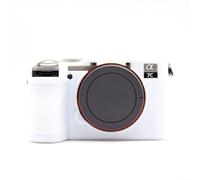 Silicone Case for Sony A7CII and A7CR Mirrorless Cameras with Textured for Better Grip and Device Safety (white)