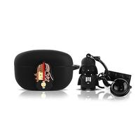 Silicone Case for Sony WF-1000XM5 Earbuds 2023,XMBYGY Cartoon Skin Design Charging Case Protective Cover with Cute Doll Keychain and Anti-Lost Lanyard Protection (BKsoldiers)