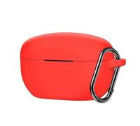 Silicone Case for Sony WF-1000XM5, Shockproof Protective Cover Soft Silicone Skin Case Full-Body Scratch Resistant with Keychain (Red)
