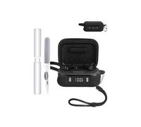 Silicone Case for Soundcore P41i Earbuds - Durable, Eco-Friendly Protective Cover, Shockproof & Waterproof, with Clear Kit, Keychain & Lanyard,Black