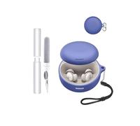 Silicone Case for Soundcore Sleep A30 by Anker Open-Ear Headphones - Shockproof, toergy Waterproof, Slim & Soft Cover, with Lanyard, Keychain & Cleaner Kit, Blue
