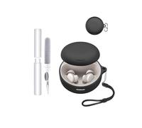 Silicone Case for Soundcore Sleep A30 by Anker Open-Ear Headphones - Shockproof, toergy Waterproof, Slim & Soft Cover, with Lanyard, Keychain & Cleaner Kit, Black