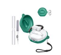 Silicone Case for Soundcore V40i by Anker Earbuds - Shockproof,toergy Waterproof, Slim & Soft Cover, with Lanyard, Keychain & Cleaner Kit,green