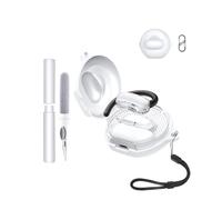 Silicone Case for Soundcore V40i by Anker Earbuds - Shockproof,toergy Waterproof, Slim & Soft Cover, with Lanyard, Keychain & Cleaner Kit,white