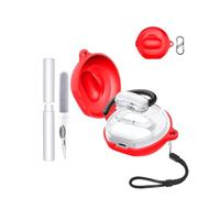 Silicone Case for Soundcore V40i by Anker Earbuds - Shockproof,toergy Waterproof, Slim & Soft Cover, with Lanyard, Keychain & Cleaner Kit,red