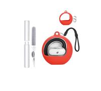Silicone Case for soundcore V40i by Anker Open-Ear Headphones - Shockproof, toergy Waterproof, Slim & Soft Cover, with Lanyard, Keychain & Cleaner Kit, Red