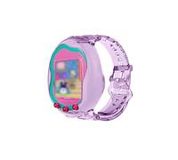 Silicone Case for Tamagotchi Bandai Uni - Soft Protective Cover with Hand Strap,toergy Comfortable, Portable Anti-Scratch Skin for Pet Game Machine (Transparent Purple)