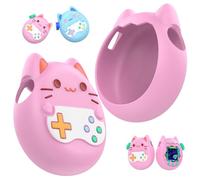Silicone Case for Tamagotchi Paradise, 2025 Upgraded Cute Cartoon Silicone Protective Cover, 360-degree Full Protective, Soft & Shockproof Anti-Drop Protection Cartoon Cover (Pink)