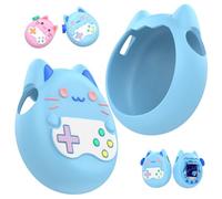 Silicone Case for Tamagotchi Paradise, 2025 Upgraded Cute Cartoon Silicone Protective Cover, 360-degree Full Protective, Soft & Shockproof Anti-Drop Protection Cartoon Cover (Blue)