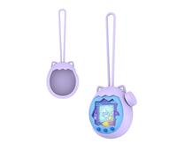 Silicone Case for Tamagotchi Paradise - Soft Protective Cover with lanyard,Comfortable,toergy Portable Anti-Scratch Skin for Pet Game Machine,Purple