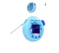Silicone Case for Tamagotchi Paradise - Soft Protective Cover with lanyard & Protective Film,Comfortable,toergy Portable Anti-Scratch Skin for Pet Game Machine (Blue)