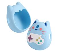 Silicone Case for Tamagotchi Pix, Cute Cartoon Silicone Protector Connection Case Soft Shockproof Anti-Drop Protective Cover for Tamagotchi Accessories(Blue)