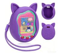 Silicone Case for Tamagotchi Uni, Portable Shockproof Protective Cover Dustproof Anti-drop Sleeve (purple)
