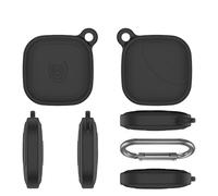 Silicone Case for Tile by Life360 Mate 2024, Drop-proof Dust-proof Protective Sleeve Cover With a Hook for Tile by Life360 Mate Bluetooth Tracker Accessories (Black)